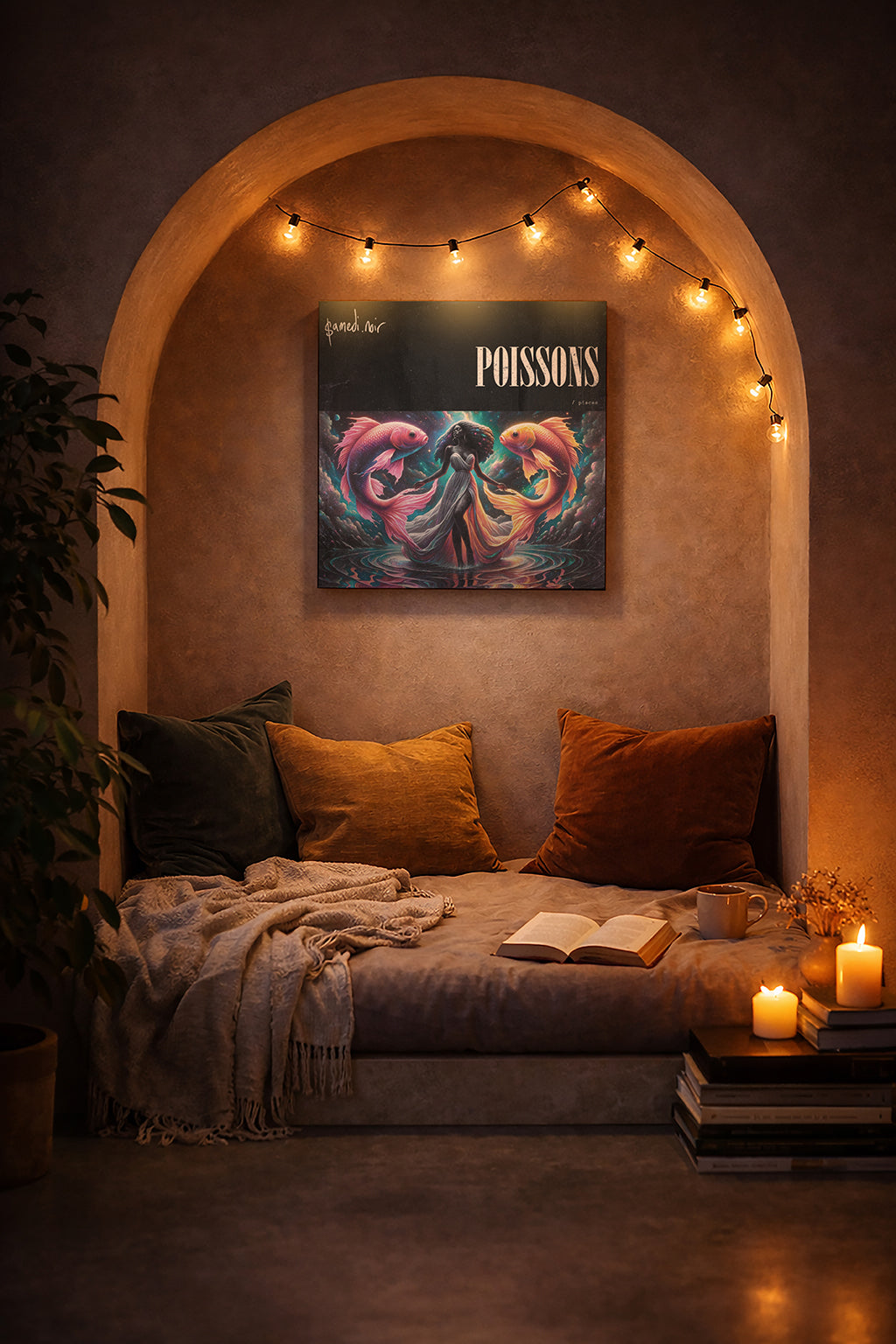 Poissons — Zodiaque Canvas Print | samedi.noir® (Pisces)