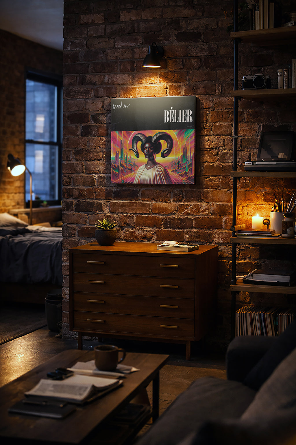 Bélier — Zodiaque Canvas Print | samedi.noir® (Aries)