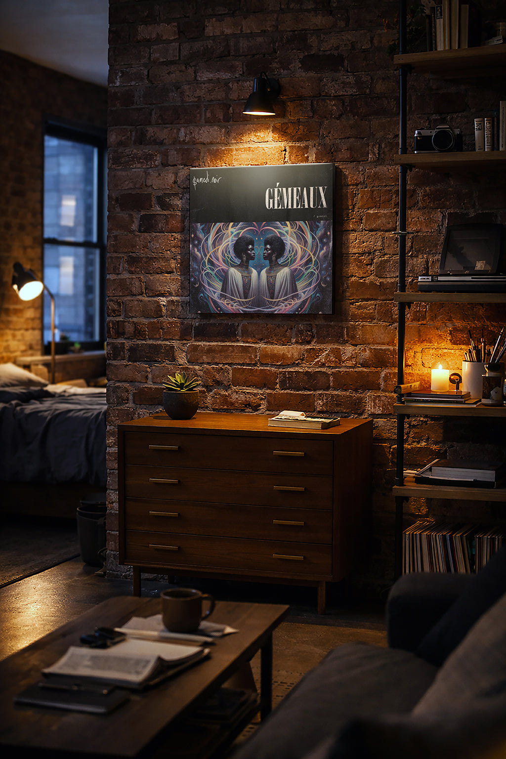 Gémeaux — Zodiaque Canvas Print | samedi.noir® (Gemini)