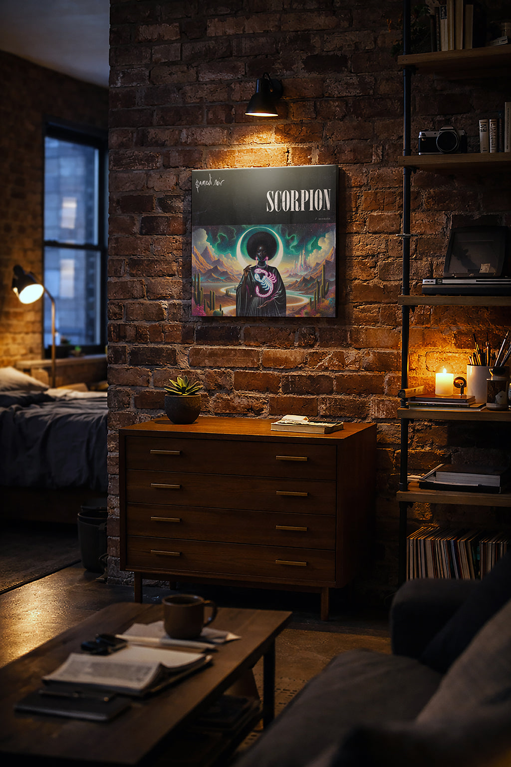 Scorpion — Zodiaque Canvas Print | samedi.noir® (Scorpio)