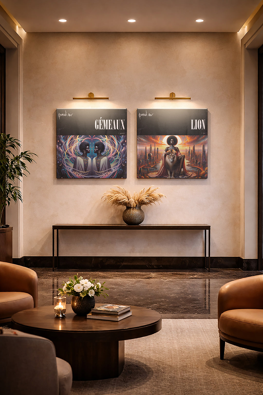 Lion — Zodiaque Canvas Print | samedi.noir® (Leo)