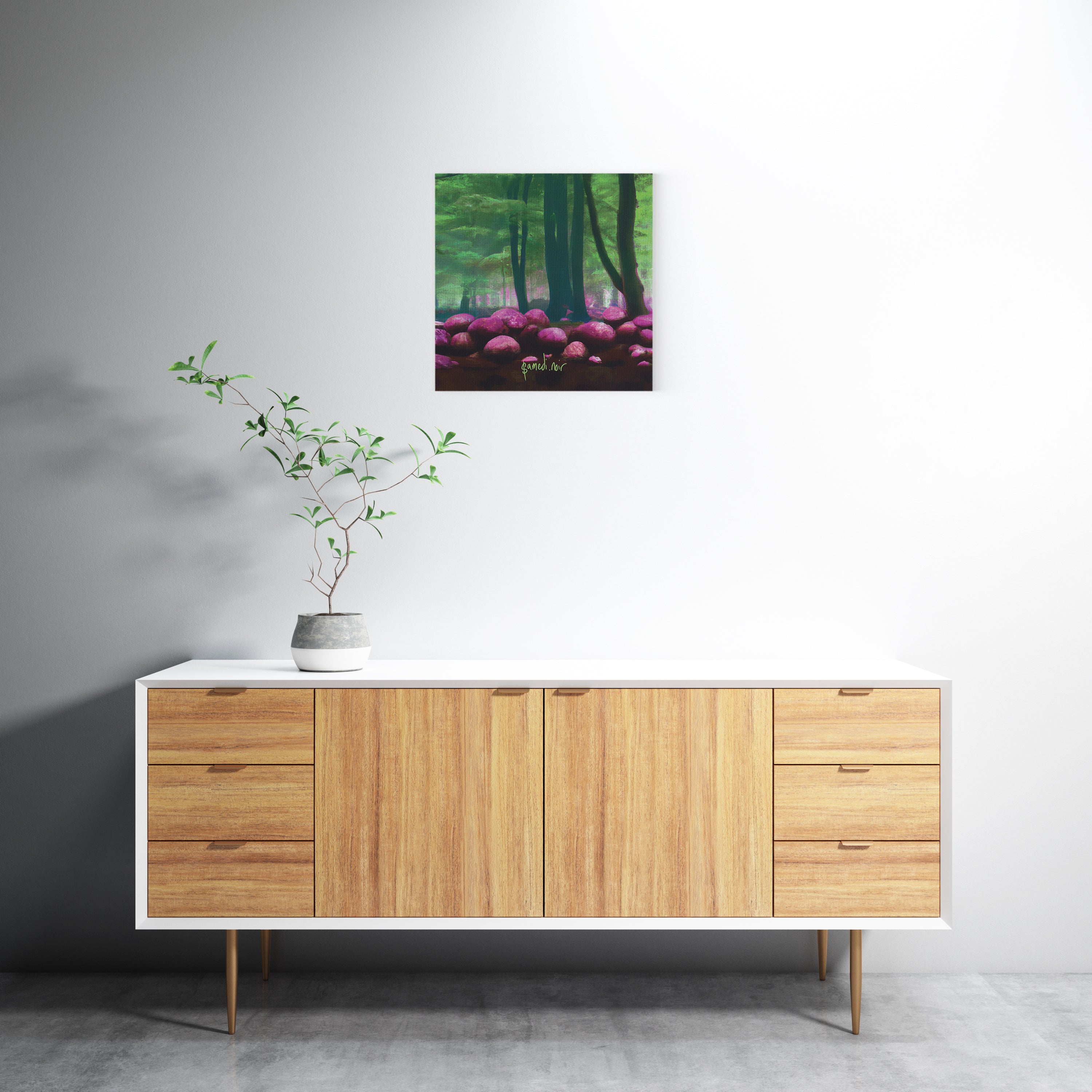 Mounted Canvas: Forest for the Trees