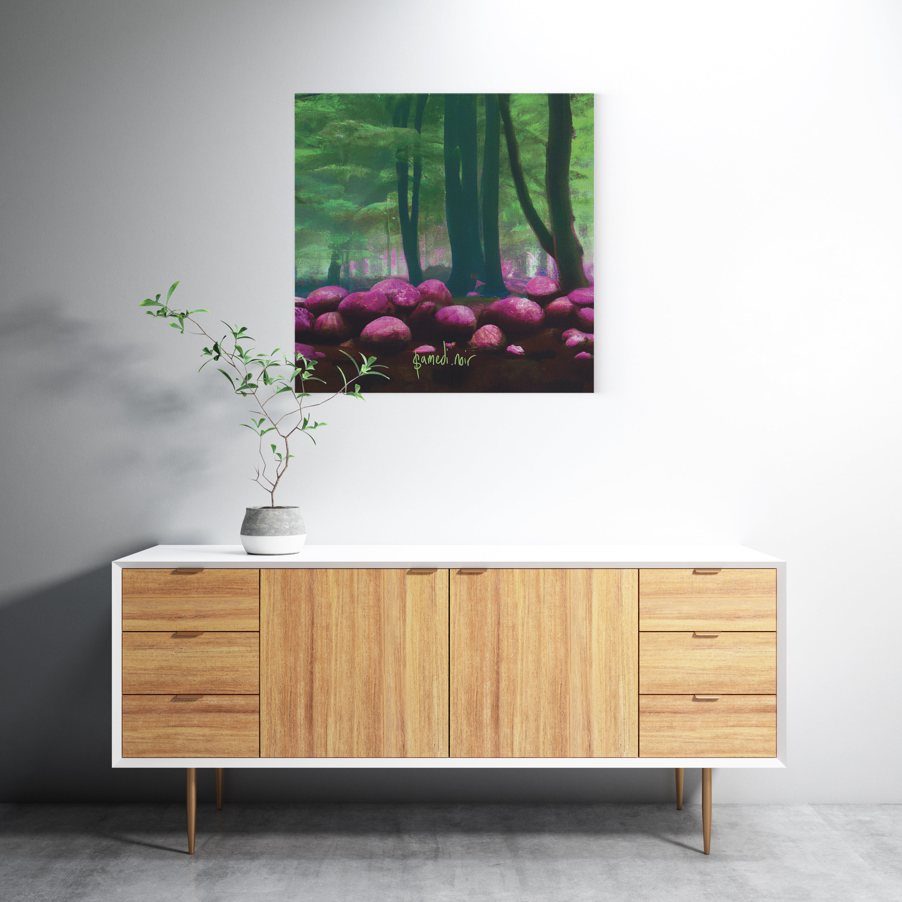 Mounted Canvas: Forest for the Trees